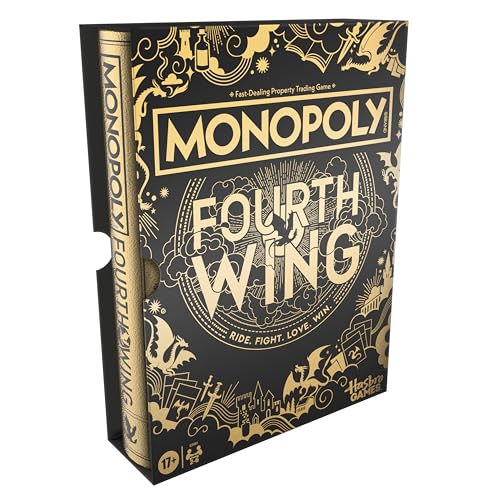 Monopoly Fourth Wing Edition Board Game for Adults - Officially Licensed Game Inspired by the Empyrean Series